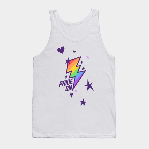 PRIDE ON by WOOF SHIRT Tank Top by WOOFSHIRT